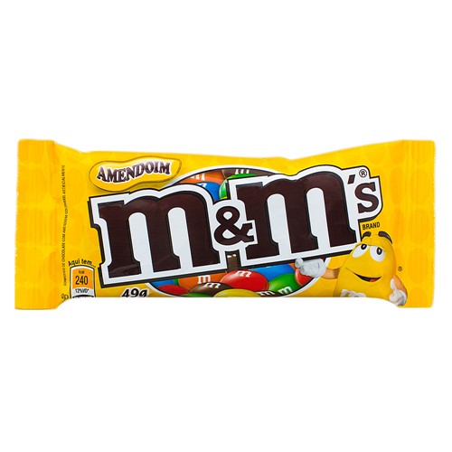 Confeitos M&M Amendoim Confeitos M&M Chocolate com Amendoim 49g