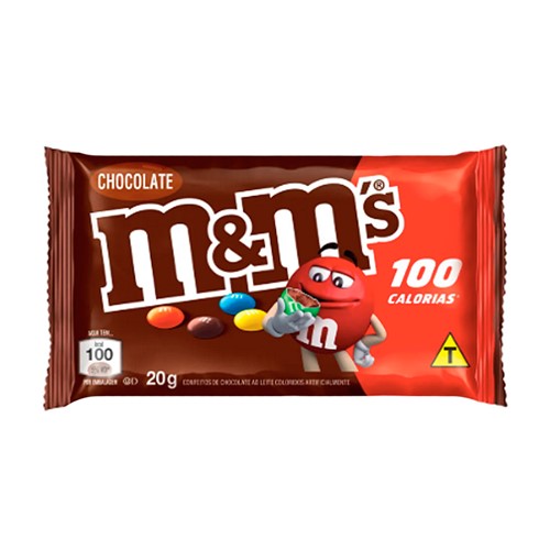 Confeitos M&M Chocolate 100 Calorias 20g