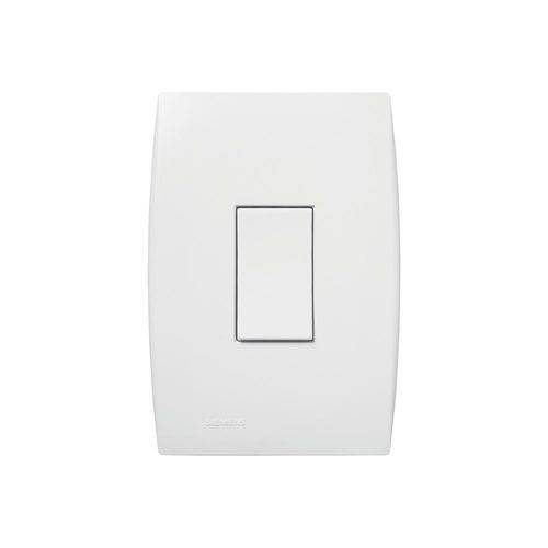 Conjunto 1 Interruptor Simples 10a Vertical com Placa 4x2 Ilus Branco