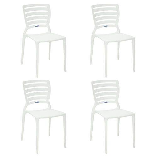 Conjunto 4 Cadeiras Tramontina Sofia Branco 92237010