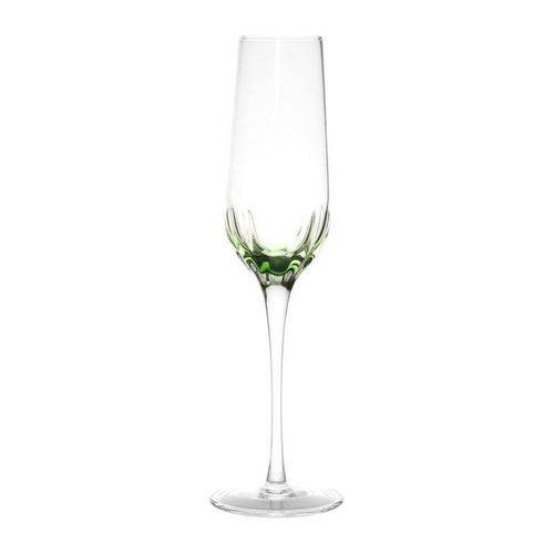 Conjunto 6 Taças para Champagne 230ml Artisan Verde Bon Gourmet