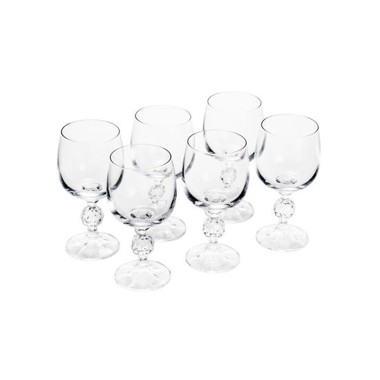 Conjunto 6 Taças para Vinho Branco de Vidro Sodo-Cálcico com Titanio Klaudie 190ml