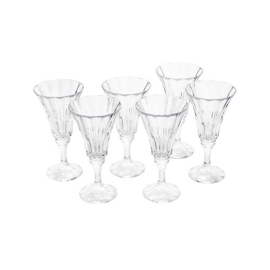 Conjunto 6 Taças para Vinho de Vidro Sodo-Cálcico com Titanio Welington 200ml