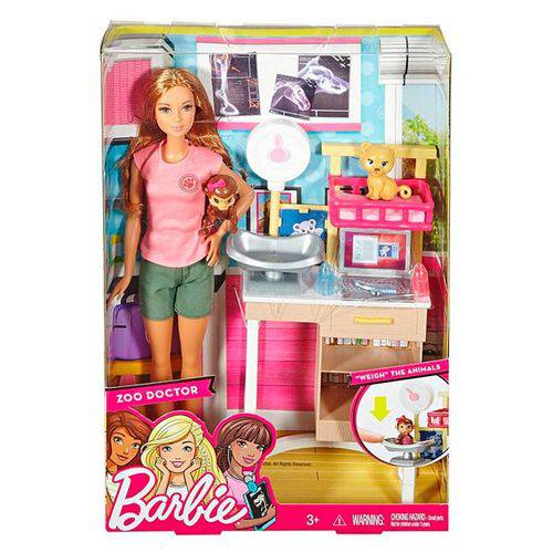 Conjunto Barbie Médica Zoológico - Mattel