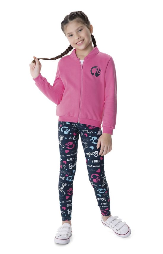Conjunto Barbie® Menina Malwee Kids Rosa Claro - 4