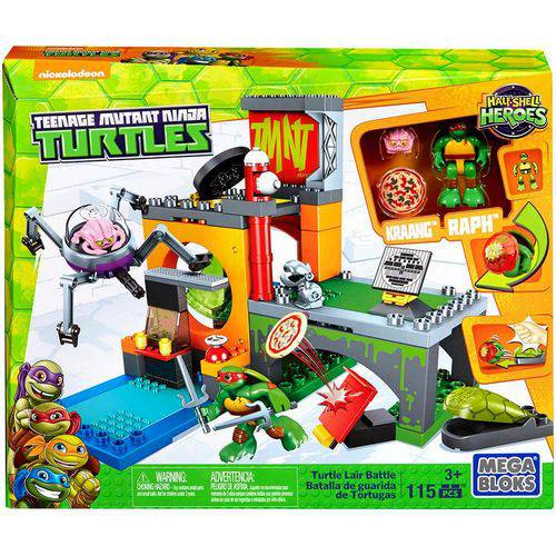 Conjunto Blocos de Montar Tartarugas Ninja Mega Bloks - Covil Esgoto das Tartarugas - Mattel
