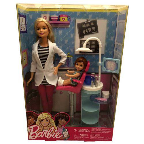 Conjunto Boneca Barbie Dentista com Acessórios - Mattel