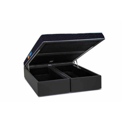 Conjunto Box- Colchão Probel D45 Hiper Resistente Pró Dormir +Box Baú Nero Black- King 193x203
