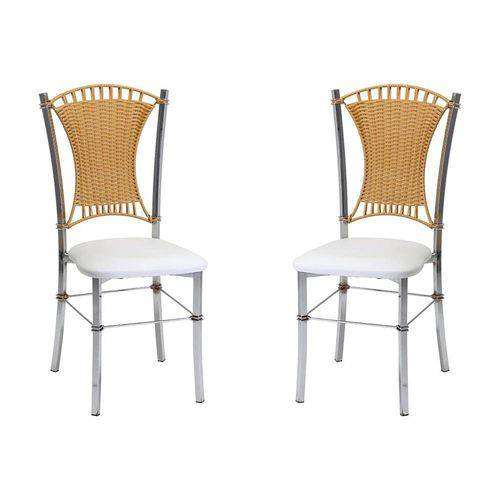 Conjunto 2 Cadeiras 320-x Branco Criativa