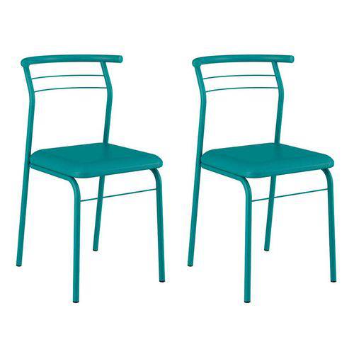 Conjunto 2 Cadeiras 1708 Turquesa