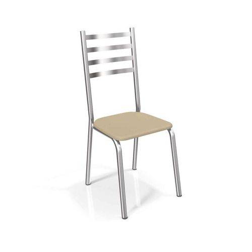 Conjunto 2 Cadeiras Alemanha Crome Cromado/nude Kappesberg