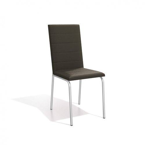 Conjunto 2 Cadeiras Amsterdã Crome Kappesberg Cromado/Marrom