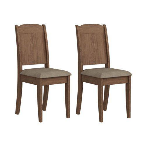 Conjunto 2 Cadeiras Barbara Savana e Sued Marfim