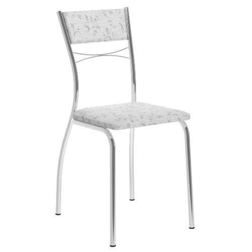 Conjunto 2 Cadeiras Carraro 1701 - Tecil Fantasia Branco