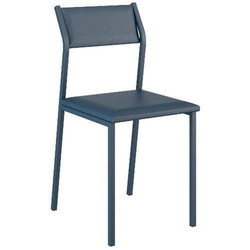 Conjunto 2 Cadeiras Carraro 1709 - Azul Noturno/Napa Azul Noturno