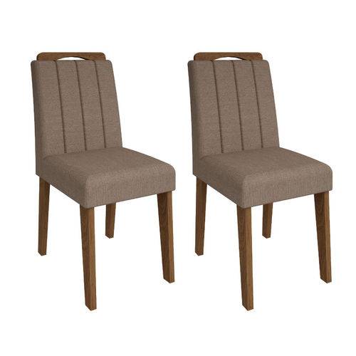 Conjunto 2 Cadeiras Cimol Elisa Savana/canela