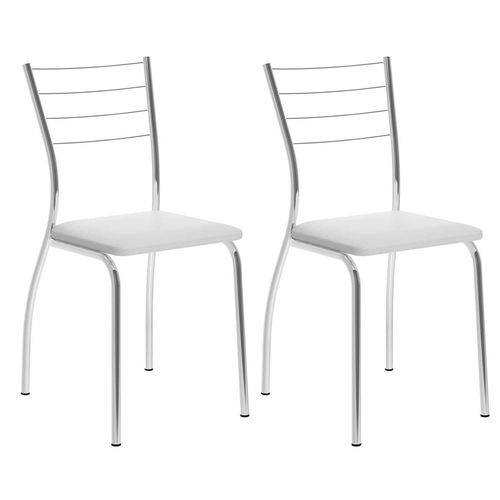 Conjunto 2 Cadeiras Coronel Carraro Branco