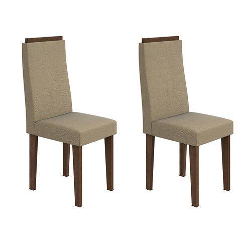 Conjunto 2 Cadeiras Dafne Imbuia Soft