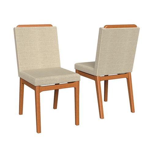 Conjunto 2 Cadeiras de Jantar Bayle - Wood Prime VM 31438