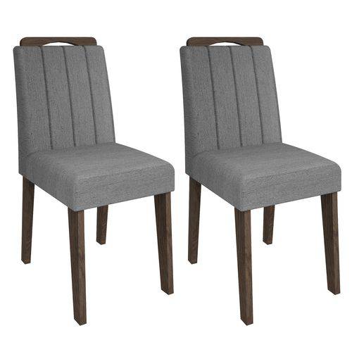 Conjunto 2 Cadeiras Elisa Cimol Marrocos/platina