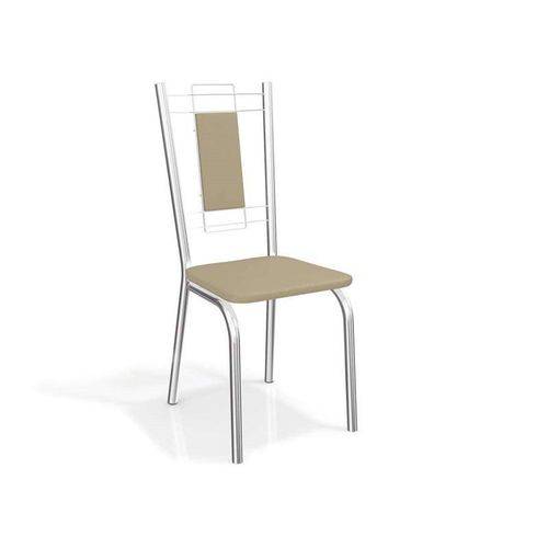 Conjunto 2 Cadeiras Florença Crome Cromado/nude Kappesberg