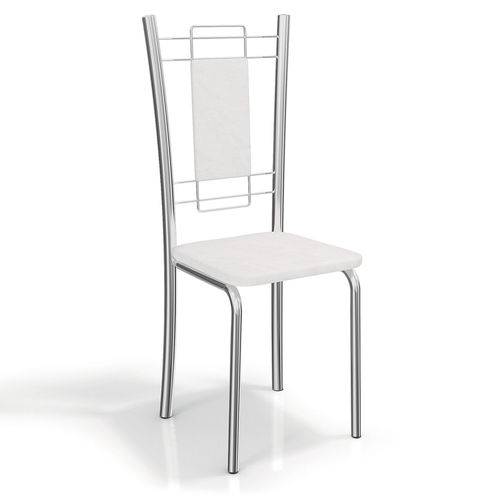 Conjunto 2 Cadeiras Florença Crome Kappesberg Branco