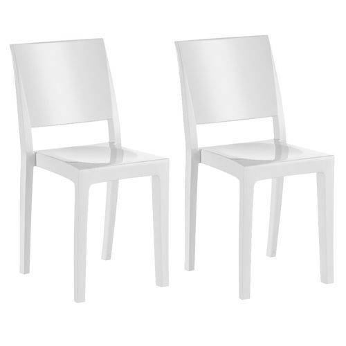 Conjunto 2 Cadeiras Hydra Plus Kappesberg Uz4002 - Branco