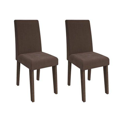 Conjunto 2 Cadeiras Milena Marrocos e Chocolate