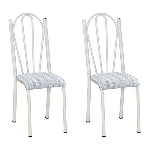 Conjunto 2 Cadeiras Mnemósine Branco e Linho