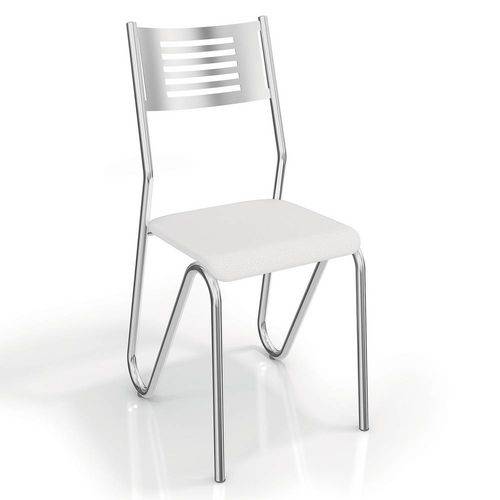 Conjunto 2 Cadeiras Nápoles Crome Kappesberg Branco