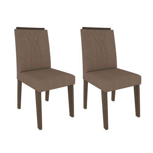Conjunto 2 Cadeiras Nicole Cimol Marrocos/Pluma