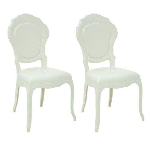 Conjunto 2 Cadeiras Tramontina Belle Epoque Branco 92056010
