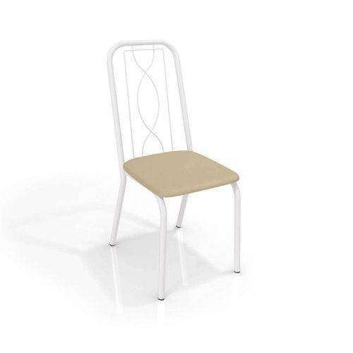 Conjunto 2 Cadeiras Viena Crome Branco Fosco/nude Kappesberg