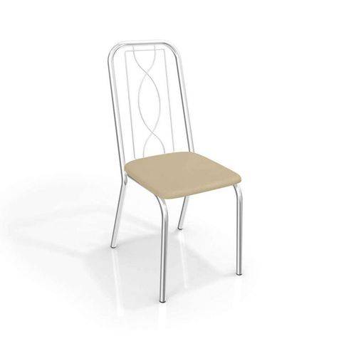 Conjunto 2 Cadeiras Viena Crome Cromado/nude Kappesberg