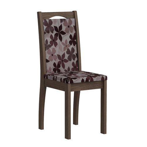 Conjunto 2 Cadeirass Livia Marrocos e Floral Bordô
