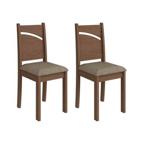 Conjunto 2 Cadeirass Melissa Savana e Sued Marfim