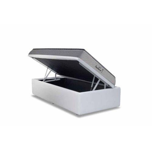 Conjunto Cama Box- Colchão Probel Prolastic Suntuoso + Cama Box Baú Courino White- Solteiro 88x188