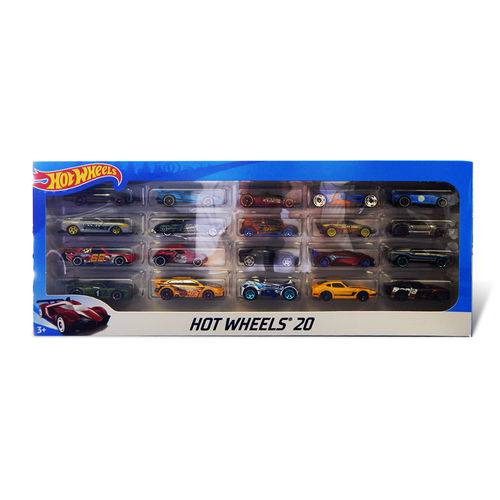 Conjunto com 20 Carrinhos - Hot Wheels - Mattel