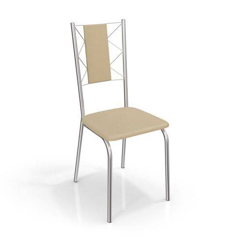 Conjunto com 4 Cadeiras Lisboa Cromada 4C076 Kappesberg - Kappesberg