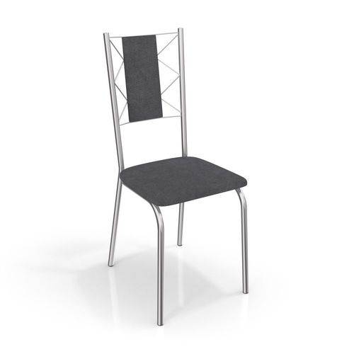 Conjunto com 4 Cadeiras Lisboa Cromada 4C076 Kappesberg - Kappesberg
