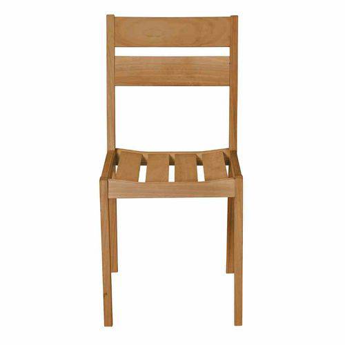 Conjunto com 4 Cadeiras Verona Sem Braços em Madeira Mestra Móveis