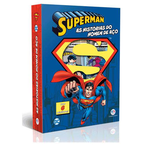 Conjunto com 6 Minilivros - Dc Comics - Superman - as Histórias do Homem de Aço - Ciranda Cultural