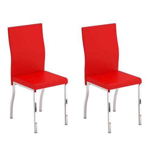 Conjunto com 2 Cadeiras Botter Vermelho