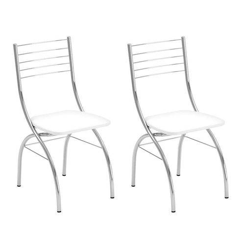 Conjunto com 2 Cadeiras Fiumicino Branco