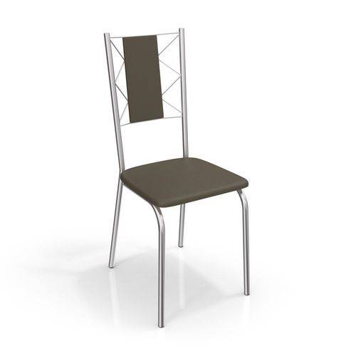 Conjunto com 2 Cadeiras Lisboa Cromada 2C076 Kappesberg - Kappesberg