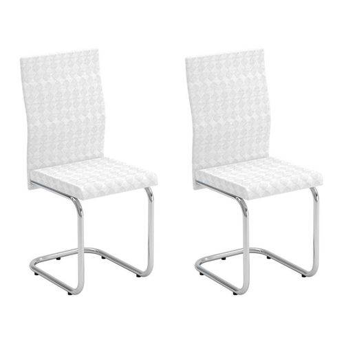 Conjunto com 2 Cadeiras Taciba Branco