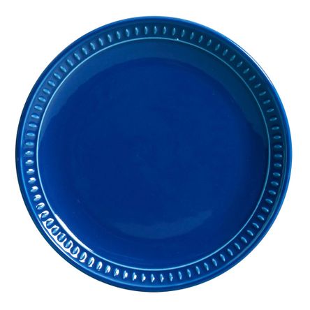 Conjunto de 06 Pratos Sobremesa Sevilha Azul Navy