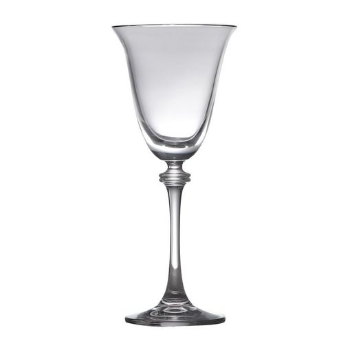 Conjunto de 6 Taças de Vinho Branco em Vidro Alexandra Bohemia