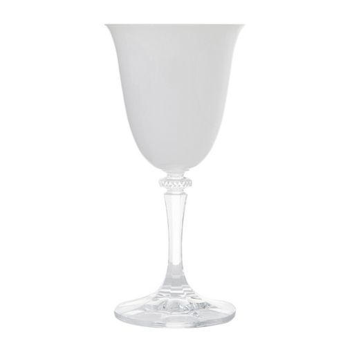 Conjunto de 6 Taças de Vinho Branco em Vidro Kleopatra Branco Bohemia