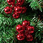 Conjunto de Bolas Lisas Cachos (6 Bolas em 4 Cachos) Vermelho - Orb Christmas